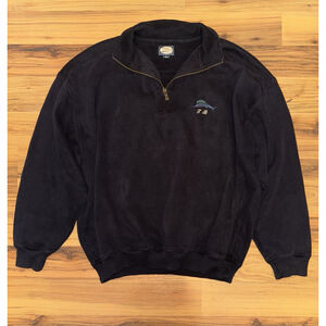 Tommy Bahama Embroidered Quarter Zip Sweatshirt XL